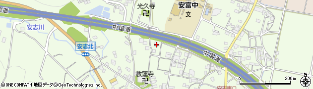 兵庫県姫路市安富町安志303周辺の地図