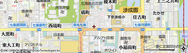 京の地鶏とレモンサワー 炭火庵 京都駅前店周辺の地図