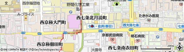 セブンイレブン京都西七条店周辺の地図