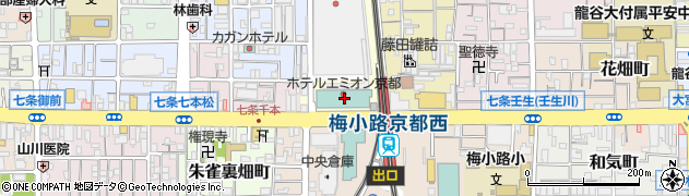 ホテルエミオン京都周辺の地図