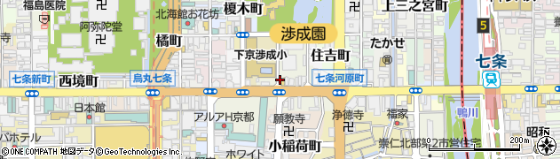 ミニストップ七条高倉店周辺の地図