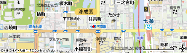 京都府京都市下京区材木町468周辺の地図