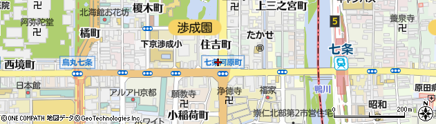京都府京都市下京区材木町466周辺の地図