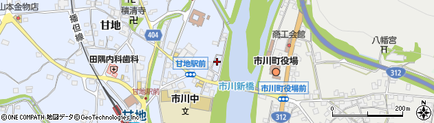 兵庫県神崎郡市川町甘地297周辺の地図