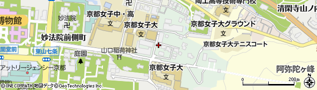 京都女子学園京都女子大学・京都女子大学短期大学部　こころの相談室周辺の地図