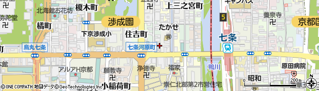 京都府京都市下京区材木町452周辺の地図