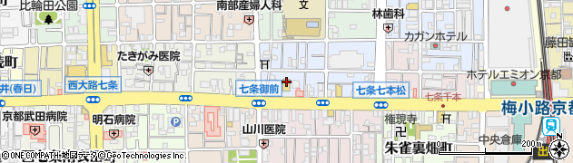 ビデオインアメリカ京都西七条店周辺の地図