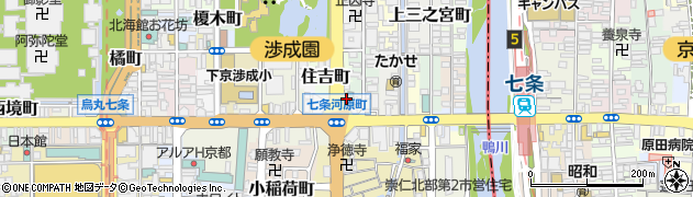 京都府京都市下京区材木町458周辺の地図