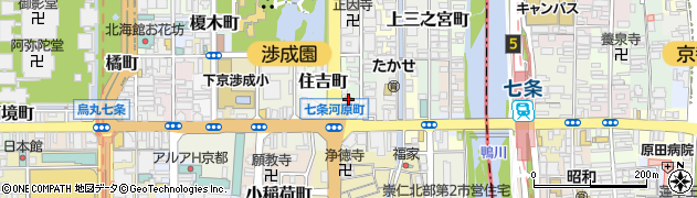 京都府京都市下京区材木町460周辺の地図
