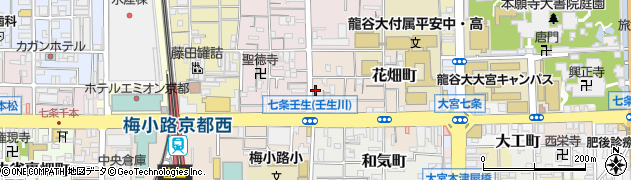 京都府京都市下京区西酢屋町周辺の地図