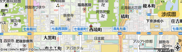 京都府京都市下京区新シ町周辺の地図