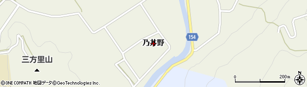 兵庫県佐用町（佐用郡）乃井野周辺の地図