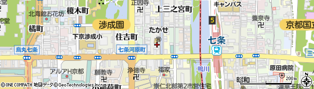 京都府京都市下京区新日吉町129周辺の地図