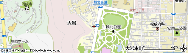ポーラザビューティ　静岡城北公園前店周辺の地図