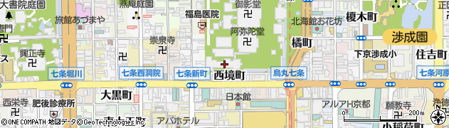 京都府京都市下京区新シ町121周辺の地図