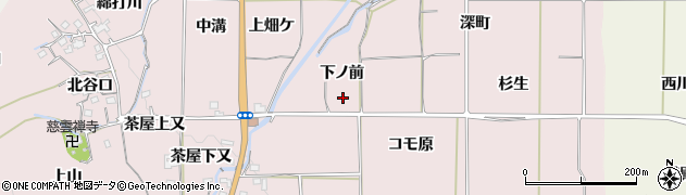 京都府亀岡市曽我部町法貴下ノ前周辺の地図