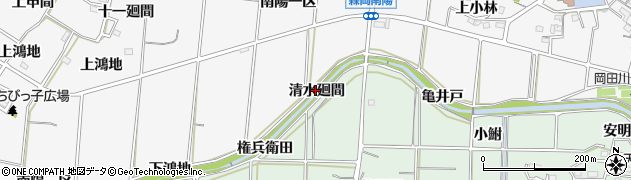 愛知県東浦町（知多郡）森岡（清水廻間）周辺の地図