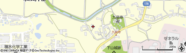 滋賀県甲賀市水口町下山1045周辺の地図