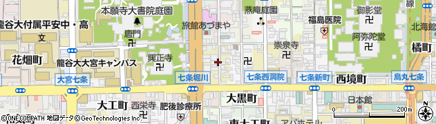 京都府京都市下京区米屋町周辺の地図
