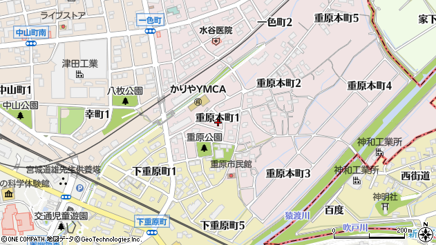 〒448-0023 愛知県刈谷市重原本町の地図