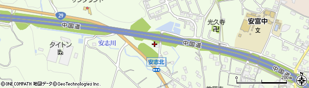 兵庫県姫路市安富町安志611周辺の地図