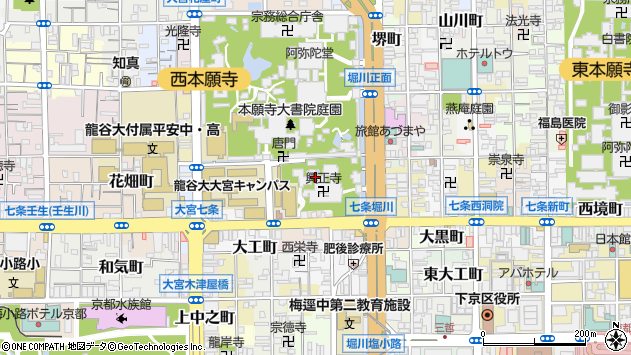〒600-8261 京都府京都市下京区花園町の地図