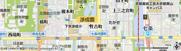 京都府京都市下京区塩屋町周辺の地図