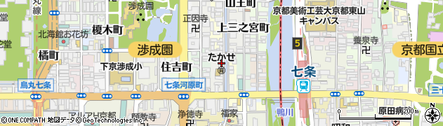 京都府京都市下京区新日吉町123周辺の地図