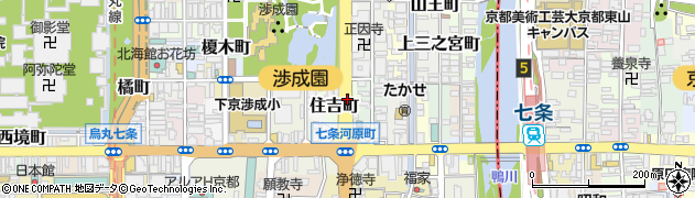 京都府京都市下京区住吉町周辺の地図