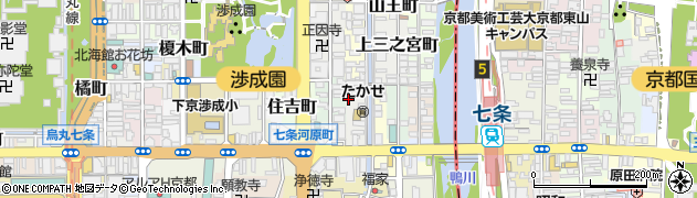京都府京都市下京区新日吉町135周辺の地図