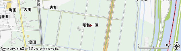 愛知県知多郡東浦町緒川昭和一区周辺の地図