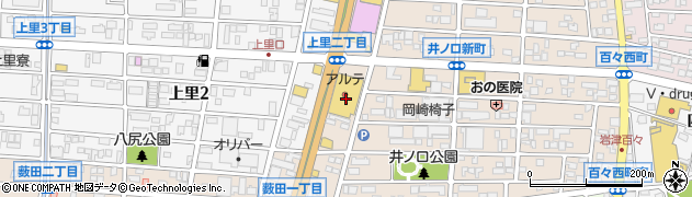 スガキヤヤマナカ岡崎北店周辺の地図