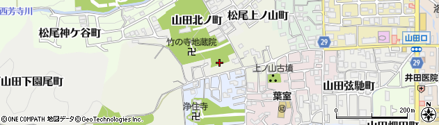 京都府京都市西京区松尾上ノ山町周辺の地図