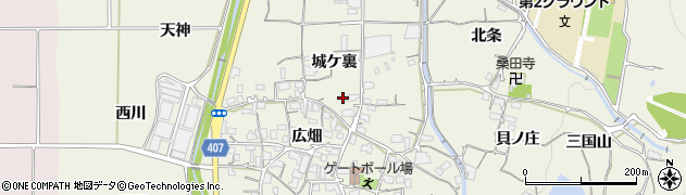 京都府亀岡市曽我部町寺（城ケ裏）周辺の地図