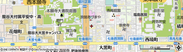 京都府京都市下京区北小路町周辺の地図