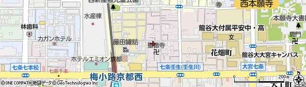 京都府京都市下京区夷馬場町周辺の地図