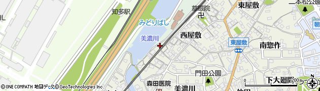 愛知県知多市新知西屋敷50周辺の地図