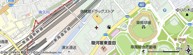 テレビ静岡静岡支社周辺の地図