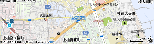 上桂御正町周辺の地図
