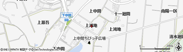 愛知県知多郡東浦町森岡上鴻地周辺の地図