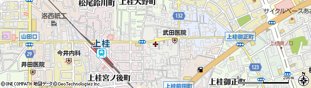 京都府京都市西京区上桂西居町47周辺の地図
