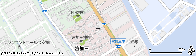 静岡県静岡市清水区宮加三13周辺の地図