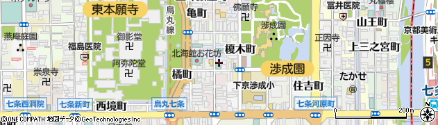 京都府京都市下京区笹屋町277周辺の地図