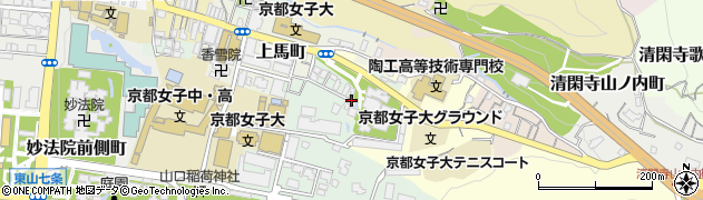 植西邸京都女子大徒歩3分駐車場周辺の地図