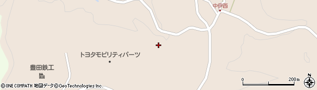 愛知県岡崎市中伊西町沢尻周辺の地図