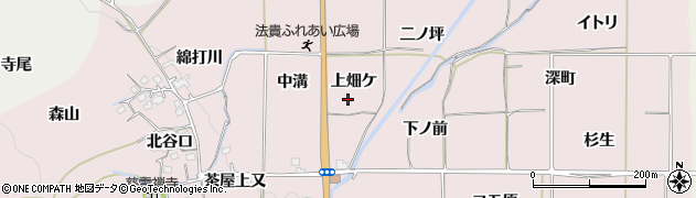 京都府亀岡市曽我部町法貴上畑ケ周辺の地図