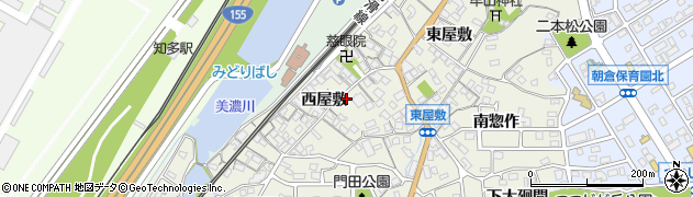 愛知県知多市新知西屋敷26周辺の地図
