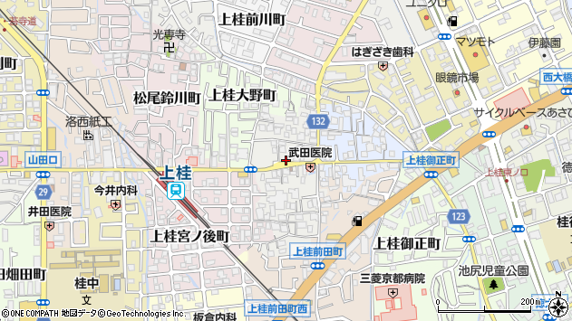 〒615-8228 京都府京都市西京区上桂西居町の地図