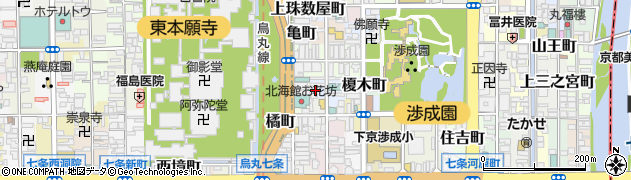 京都府京都市下京区笹屋町周辺の地図