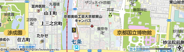 京都府京都市東山区上堀詰町270周辺の地図